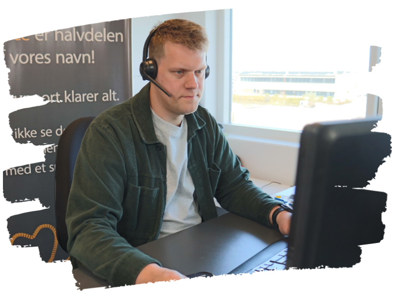 Support på telefon og mail