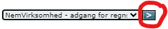 Du vælger NemVirksomhed – adgang for regnskabssystemudbydere og derefter på pilen til højre, således